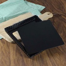 모비딕파워 [모비딕파워] 꽃모양떡틀 무스링틀 스텐꽃모양틀 데코도구 베이킹누름돌 라떼도안, 아★ 논스틱 양면코팅 밑면 분리형 사각 타르트틀 소, [좋습니다]