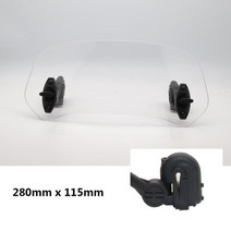 오토바이 범용 윈드실드 클램프 장착 다양한 윈드스크린 스포일러 익스텐션 R 1200GS F800GS 용 tmax용 bmw, 02 Clear