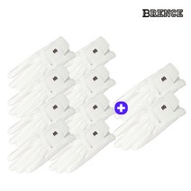 브렌스 로고B 반양피 골프장갑 10장세트, 로고B 반양피 왼손 23호 10장