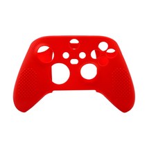 Xbox Series X S Controller Gamepad 게임 손잡이 조이스틱 ACCE의 쉘 커버 스킨 케이스를위한 소프트 실리콘 보호, 빨간색