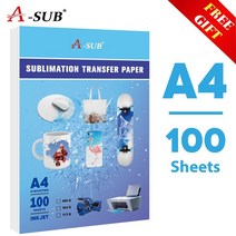 도자기전사지 색종이 도자기용전사지 잉크젯 승화 열전사 용지 100매 a4 105g 승화 잉크가 있는 모든 잉크젯 프린터용 100매 편지 크기, 100g A4x100 매