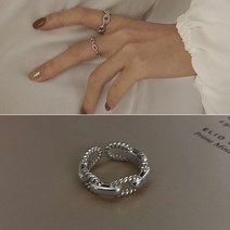 925 silver 페리체 체인 패션 특이한 은반지