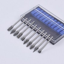 10 개/대 텅스텐 카바이드 로터리 파일 하드 합금 버 드릴 비트 조각 커터 Dremel 드릴용 40mm 생크 그라인딩 헤드, 01 10pcs Set A