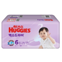 하기스 NEW 맥스드라이 점보 밴드형 남여공용 6단계(14~19kg), 560매, 0   6 step (14~19kg) / 공용 점보
