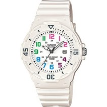 [카시오] CASIO 아날로그 손목시계 LRW-200H-7BV 여성 키즈 치프 카시오 글로스 화이트 × 멀티컬러 해외모델
