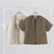 반팔 패딩조끼 퀼팅베스트 3컬러