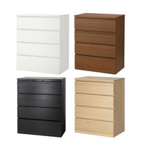 이케아 MALM 말름 4칸 서랍장 80x100 cm 서랍장, 화이트 203.546.46