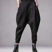 kirahosi 여성 캐주얼 패션바지 빅사이즈 배기 바지 팬츠 38 BFu9cko