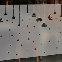 [뭉키데코] 고급컷팅안개시트_BSP-312_밤하늘의 구름(9090cm), 90×90cm