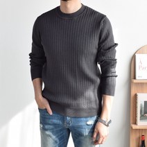 뉴에스지 마일드 골지 소프트 라운드 니트