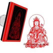 보현보살 문수보살 나무아미타불 개업고사상 부처상 불상 불교용품 Puxian Bodhisattva 인감 한 왕조의 네, 한개옵션0