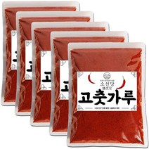 옛시골정성 맛있는 보통 매운맛 건 고춧가루 100% 한식용 김치용, 1kg, 5개