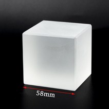 문진 슈퍼 클리어 k9 유리 렌즈 큐브 투명 크리스탈 광학 사진 디스플레이 직육면체 x, 20 Fred Cube 58mm