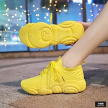 가바바 여성 운동화 단색 발바닥이 귀여워 독특한 신발 G43383