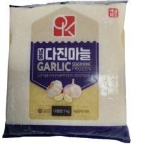 [HACCP] 중국산 냉동 다진 마늘 1kg (아이스팩 기본 포함), 5팩