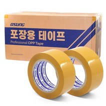 [케이솔루션] opp 박스 테이프, 러버접착제 (미색) 80M x 40개 1박스