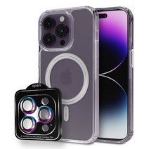 엑씨 루센트 쿼츠 매트 맥세이프 휴대폰 케이스 + 카메라 메탈 링 1매