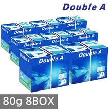 더블에이 A4 복사용지(A4용지) 80g 2500매 8BOX(20000매), 20000매