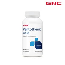 GNC 지엔씨 판토텐산 판토테닉 애씨드 500mg 100캡슐, 1병(60캡슐)