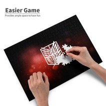China Oem 진격의 거인 교육 게임 300조각 퍼즐 도안 스트레스 해소 완구 맞추기, 1000개, 공통색