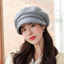 팔각모자녀 가을겨울 두툼한 귀달이 베레모 패션 백합 한국판 일본 문예는 얼굴이 작다