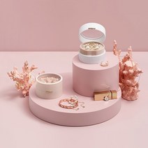 2단 마카롱 주얼리 보관함 악세사리 보석함 화장대 정리 휴대용 케이스 반지 목걸이 귀걸이