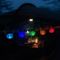 솔라콤 스트링 가드 캠핑 텐트 감성조명 자전거 안전용품, 빨강