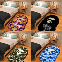[굿M] 블랙 카페트 러그 인테리어 침대 소파 커버 덮개 다용도 담요 중형