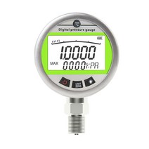 디지털 수압계 전자 압력 게이지 전자식 유압 측정기 내진 진공 음압, 0-1MPA(직경 60등급 1정밀도)