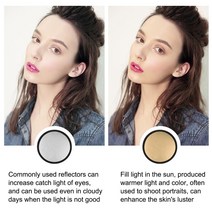 핸드폰반사판 자연광조명 반영구조명 스튜디오반사판 2-in-1 접이식 미니 포토 디퓨저 사진 장비, 단일옵션