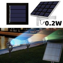0.2w 2v 태양 전지 diy 태양 전지 패널 모듈 충전기 태양 광 발전 led 방수 쉬운 설치 1.2v 배터리 잔디 램프