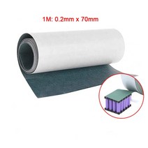 자동차 가스켓 너비 1m 50mm 180mm 18650 배터리 절연 개스킷 보리 종이 셀 접착제 패치 전극 패드, [03] 1M 0.2x70mm