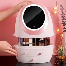 차량용냉온장고 스킨 케어 미니 냉장고 LED 라이트 미러 보호 화장품 뷰티 자동차 홈 여행 USB 충전 BX601155807 L3, 06 BX60 61155807 L3