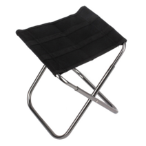 가온커머스 두랄루민 접이식 휴대용 등산 낚시 캠핑 의자 소 대 캠핑의자, 블랙 대, 1개