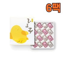 HIYOKO 히요코 만쥬 홍백 병아리 빵 16개입 일본직구, 6팩