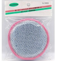 원형 수세미 1P 양면 설거지 빵 수세미, 1개, 1개입