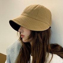 코욜하우키 여성 사계절 버킷햇 여자 벙거지모자 코듀로이 면 보넷햇 챙 모자
