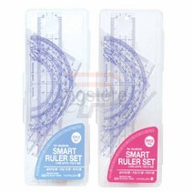 파샵 스마트 각도기삼각자세트 원형각도기 수학교구셋트 교수용삼각자