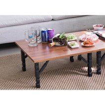 예쁜 우드패턴 접이식 좌식 공부 집들이 테이블 60cm (3색) 변형 폴딩 공간활용 보조, 빈티지