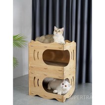공간박스캣타워 골판지 고양이 아지트 캣타워 선반형, 직각 (2층 중첩은 지원하지 않습니다)