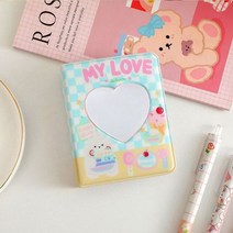 포토 사진 초음파 인생네컷 앨범 북 아이돌 보관 책 카드 홀더 스위트 스타 바인더 미니 수집 40 포켓 3 인치, MULTI