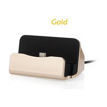 고속 충전기 무선 C마이크로 USB 도크 충전기 아이폰 12 11 프로 XS 삼성 S10 S9 S8 S7 S6 플러스 충전 크, 03 Gold_02 For Type C