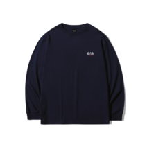 OIOI 오아이오아이 BASIC LOGO LONG SLEE 리VE 티셔츠 NAVY