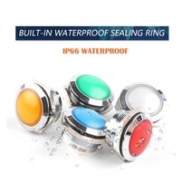 네비게이션 라이트 비상표시등 위치표시등 소방표시등 19mm 금속 표시등 방수 LED 신호 램프 납땜 핀 3V 6V 12V 24V 220V 빨강/노랑/파랑/녹색/흰색 DIY 이동, [12] Yellow 110V220V