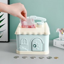 청년리빙 해피 하우스 비밀금고 저금통, 핑크, 1개