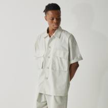 DDM 와이드 포켓 반팔 칼라셔츠_BE