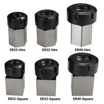보링머신 XCAN ER 콜렛 척 블록 ER25 ER40 CNC 선반 조각 절단기용 스퀘어/헥스 스프링 홀더, 02 Square ER 32