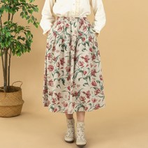 [디얼마미] 한나 플라워 스커트 미시옷 빅사이즈 엄마옷 중년 여성 마담