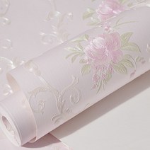 쇼핑을잇다 벽지 Pink Floral 3d Wallpaper Self Adhesive Flower Sticker Bedroom Living Room Tv Backgro, 03 purple_01 1mx53cm