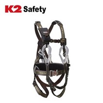 K2 세이프티 산업용 작업용 Y전체식 안전벨트그네 KB-9201(Y) 브라운 사은품증정
